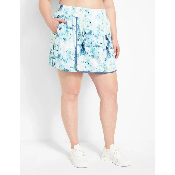 LIVI for Lane Bryant Size 14/16 Wicking Tie Dye Skort Faux Wrap Front - Picture 1 of 10